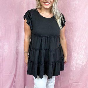Zenana Tiered Top
